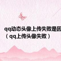 qq动态头像上传失败是因为什么(qq上传头像失败)