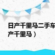 日产千里马二手车(日产千里马)