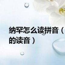 纳罕怎么读拼音（纳罕的读音）