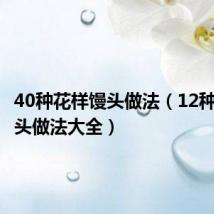 40种花样馒头做法(12种花样馒头做法大全)