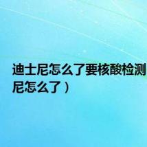 迪士尼怎么了要核酸检测(迪士尼怎么了)