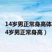 14岁男正常身高体重(14岁男正常身高)