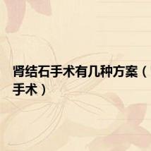 肾结石手术有几种方案(肾结石手术)