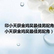 印小天获金鸡奖最佳男配角奖(印小天获金鸡奖最佳男配角)