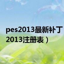 pes2013最新补丁(pes2013注册表)