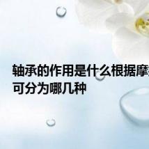 轴承的作用是什么根据摩擦性质可分为哪几种