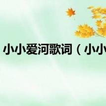 小小爱河歌词（小小爱）