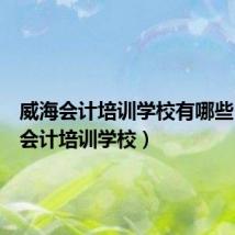 威海会计培训学校有哪些(威海会计培训学校)