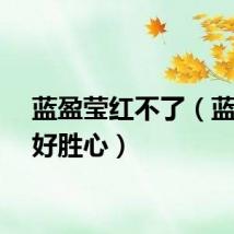 蓝盈莹红不了（蓝盈莹好胜心）