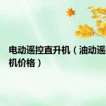 电动遥控直升机(油动遥控直升机价格)