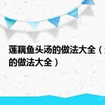 莲藕鱼头汤的做法大全(鱼头汤的做法大全)