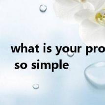 what is your problem so simple