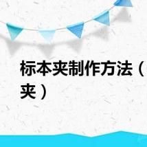 标本夹制作方法（标本夹）