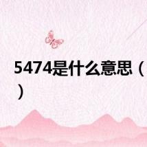 5474是什么意思(5474)