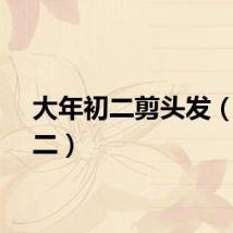大年初二剪头发（年初二）