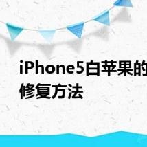 iPhone5白苹果的简单修复方法