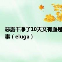 恶露干净了10天又有血是怎么回事(eluga)