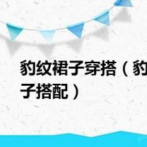 豹纹裙子穿搭（豹纹裙子搭配）