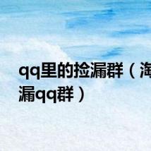 qq里的捡漏群（淘宝捡漏qq群）