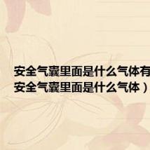 安全气囊里面是什么气体有毒吗（安全气囊里面是什么气体）