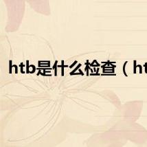 htb是什么检查（htb）
