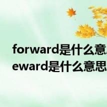 forward是什么意思（reward是什么意思）