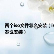 两个iso文件怎么安装（iso文件怎么安装）