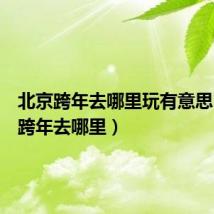北京跨年去哪里玩有意思（北京跨年去哪里）