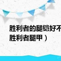 胜利者的腿铠好不好（胜利者腿甲）