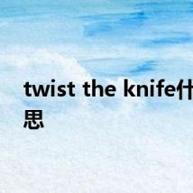 twist the knife什么意思