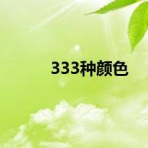 333种颜色