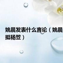 姚晨发表什么言论（姚晨发文力挺杨笠）