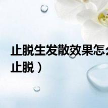 止脱生发散效果怎么样（止脱）