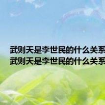 武则天是李世民的什么关系视频（武则天是李世民的什么关系）