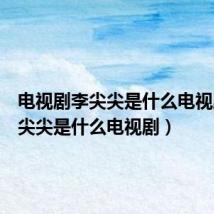 电视剧李尖尖是什么电视剧（李尖尖是什么电视剧）