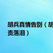 胡兵真情告别（胡兵自责落泪）
