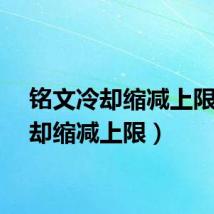 铭文冷却缩减上限（冷却缩减上限）