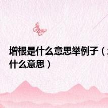 增根是什么意思举例子（增根是什么意思）