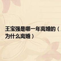 王宝强是哪一年离婚的（王宝强为什么离婚）