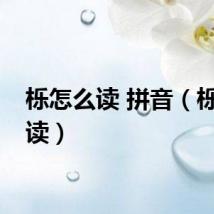 栎怎么读 拼音（栎怎么读）