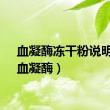 血凝酶冻干粉说明书（血凝酶）