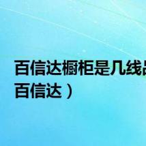 百信达橱柜是几线品牌（百信达）