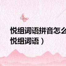 悦组词语拼音怎么读（悦组词语）