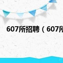 607所招聘（607所）