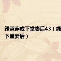 绿茶穿成下堂妻后43（绿茶穿成下堂妻后）