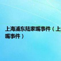 上海浦东陆家嘴事件(上海陆家嘴事件)
