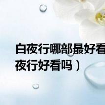 白夜行哪部最好看（白夜行好看吗）