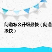 问道怎么升级最快(问道怎么升级快)