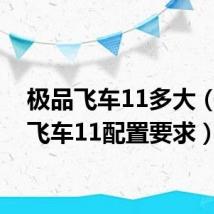极品飞车11多大(极品飞车11配置要求)