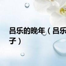 吕乐的晚年（吕乐的儿子）